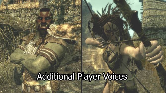 is dishonored wolf in player voice sets skyrim se mod